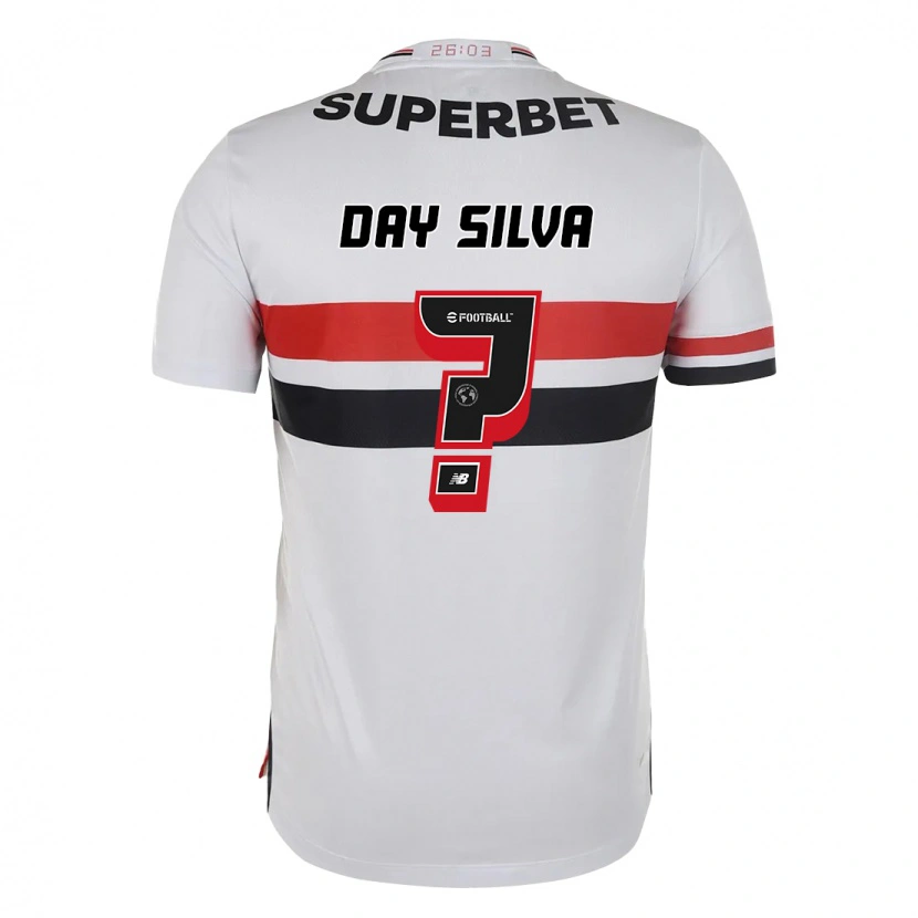 Danxenキッズデイ・シルバ#0レッド ブラック ホワイトホームシャツ2025/26ジャージーユニフォーム