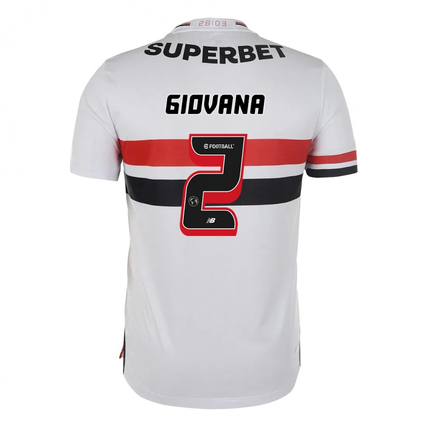 DanxenキッズGiovana#2レッド ブラック ホワイトホームシャツ2025/26ジャージーユニフォーム