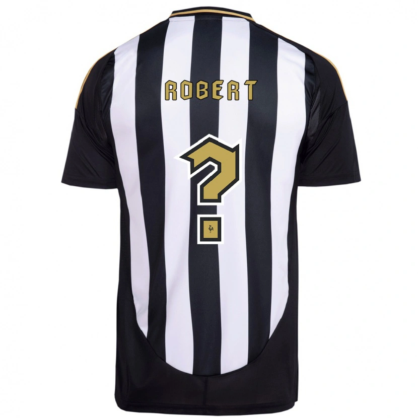 DanxenキッズRobert Alves#0ホワイト ブラックホームシャツ2025/26ジャージーユニフォーム