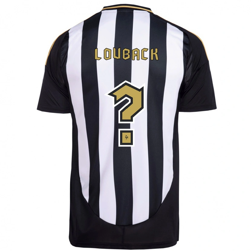 DanxenキッズLucas Louback#0ホワイト ブラックホームシャツ2025/26ジャージーユニフォーム