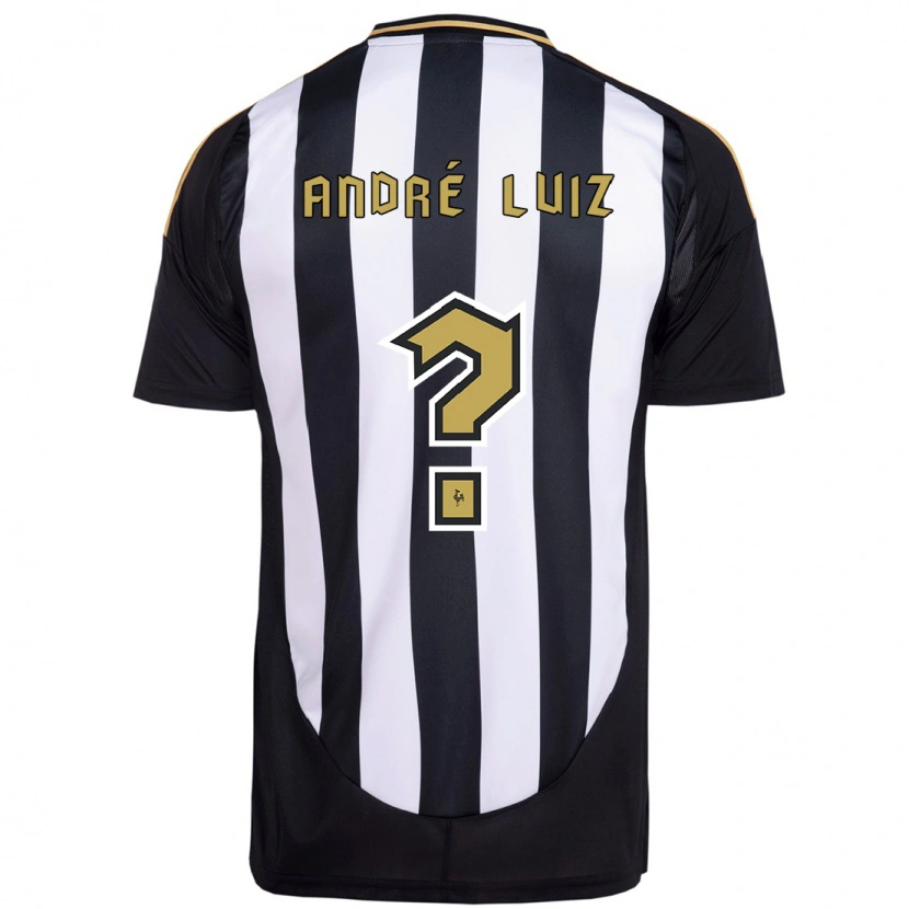 DanxenキッズAndré Luiz#0ホワイト ブラックホームシャツ2025/26ジャージーユニフォーム