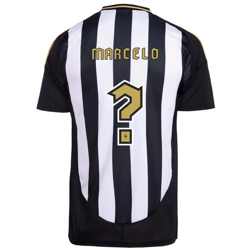 DanxenキッズVitor Marcelo#0ホワイト ブラックホームシャツ2025/26ジャージーユニフォーム