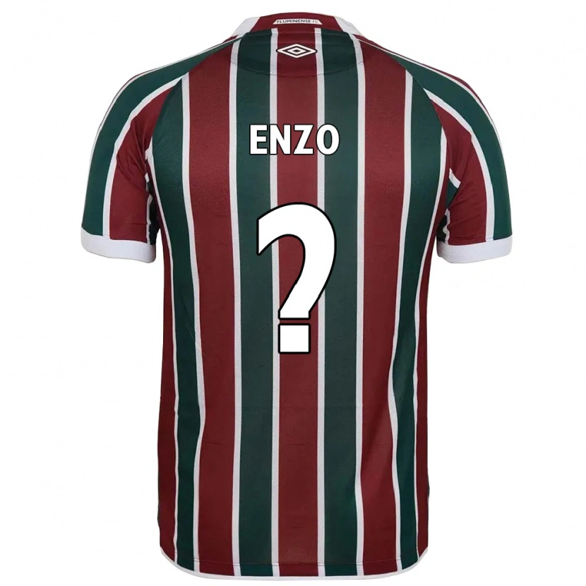 DanxenキッズEnzo#0グリーン マルーン ホワイトホームシャツ2025/26ジャージーユニフォーム