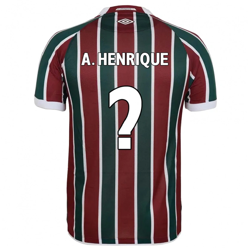 Danxenキッズアルトゥール・エンリケ#0グリーン マルーン ホワイトホームシャツ2025/26ジャージーユニフォーム