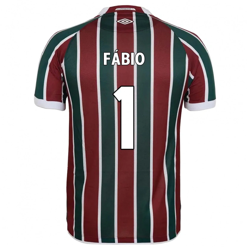 DanxenキッズFábio#1グリーン マルーン ホワイトホームシャツ2025/26ジャージーユニフォーム
