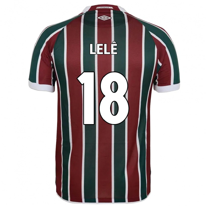 DanxenキッズLelê#18グリーン マルーン ホワイトホームシャツ2025/26ジャージーユニフォーム