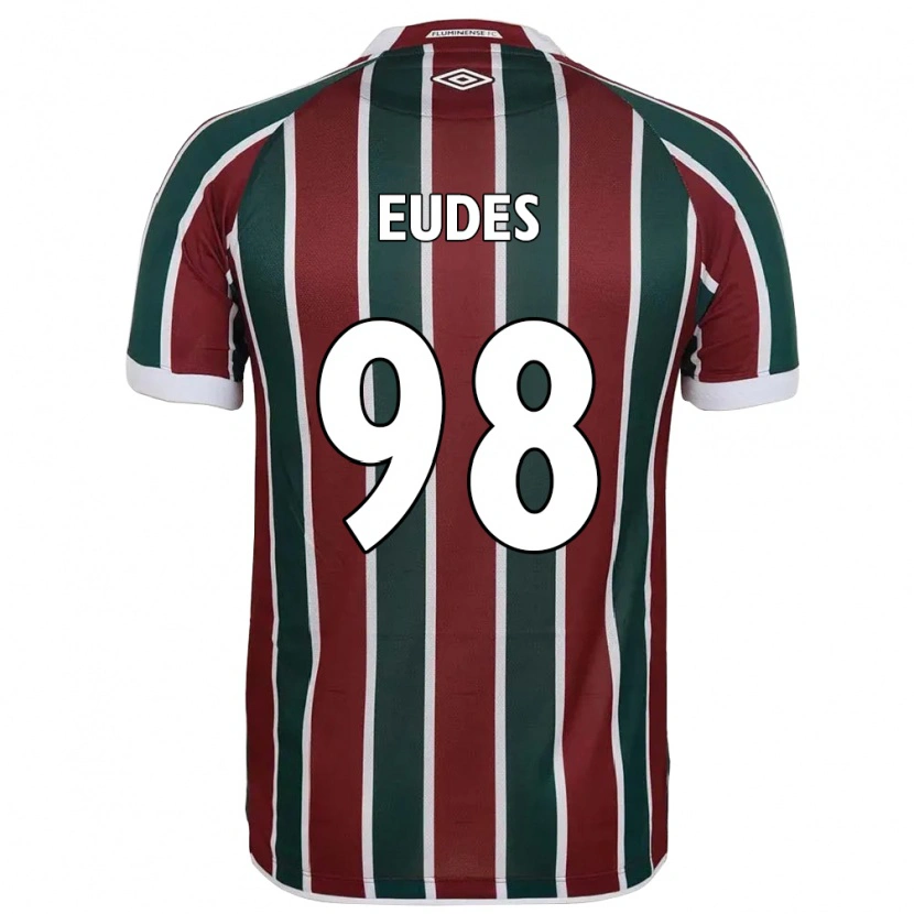 Danxenキッズヴィトール・ウード#98グリーン マルーン ホワイトホームシャツ2025/26ジャージーユニフォーム