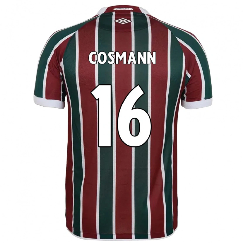 DanxenキッズYasmin Cosmann#16グリーン マルーン ホワイトホームシャツ2025/26ジャージーユニフォーム