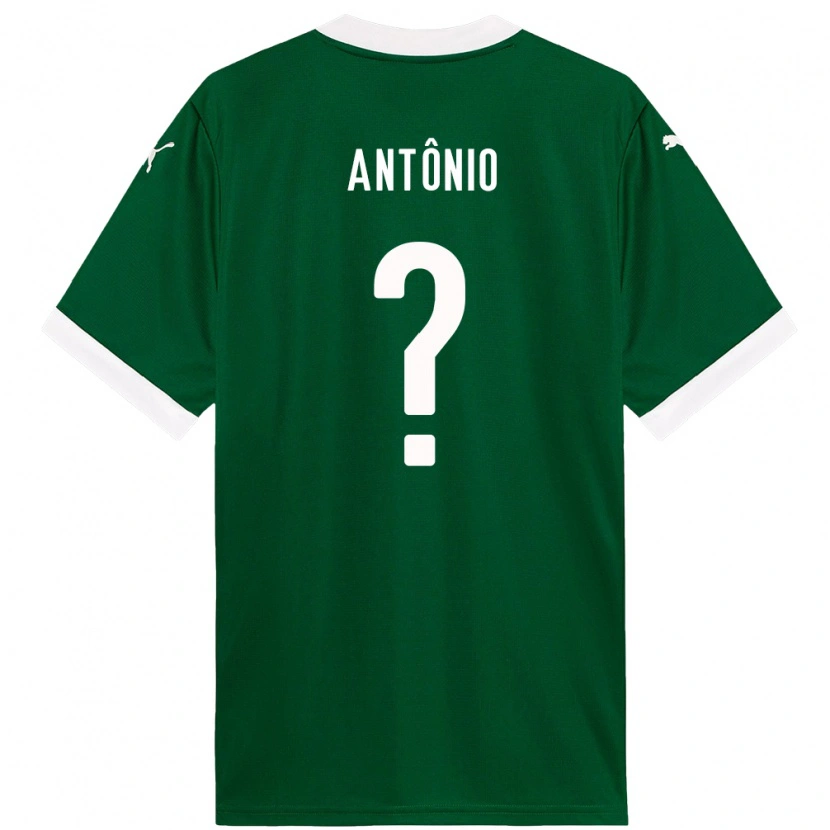 DanxenキッズDiogo Antônio#0グリーン ホワイトホームシャツ2025/26ジャージーユニフォーム