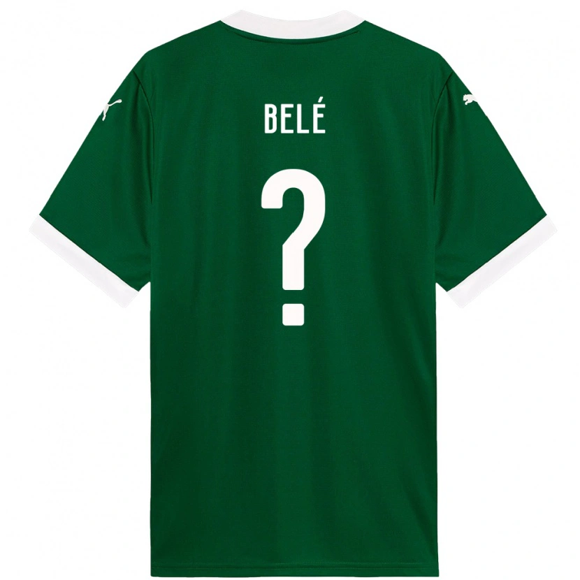 DanxenキッズErick Belé#0グリーン ホワイトホームシャツ2025/26ジャージーユニフォーム
