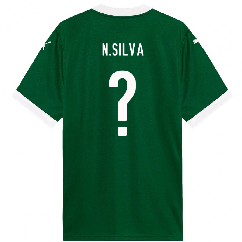 DanxenキッズNey Silva#0グリーン ホワイトホームシャツ2025/26ジャージーユニフォーム