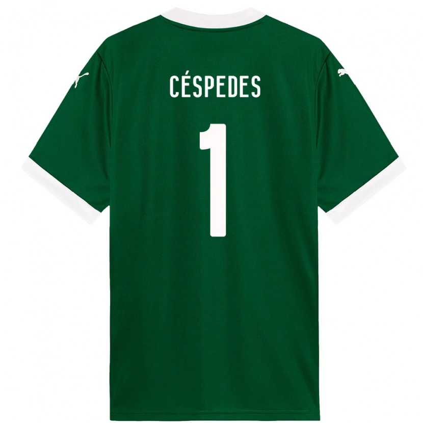 DanxenキッズAntonio Céspedes#1グリーン ホワイトホームシャツ2025/26ジャージーユニフォーム