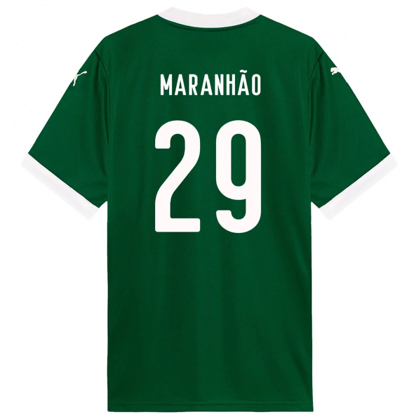 Danxenキッズタイナ・マラニョン#29グリーン ホワイトホームシャツ2025/26ジャージーユニフォーム