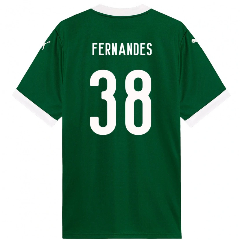 Danxenキッズマテウス・フェルナンデス・シケイラ#38グリーン ホワイトホームシャツ2025/26ジャージーユニフォーム