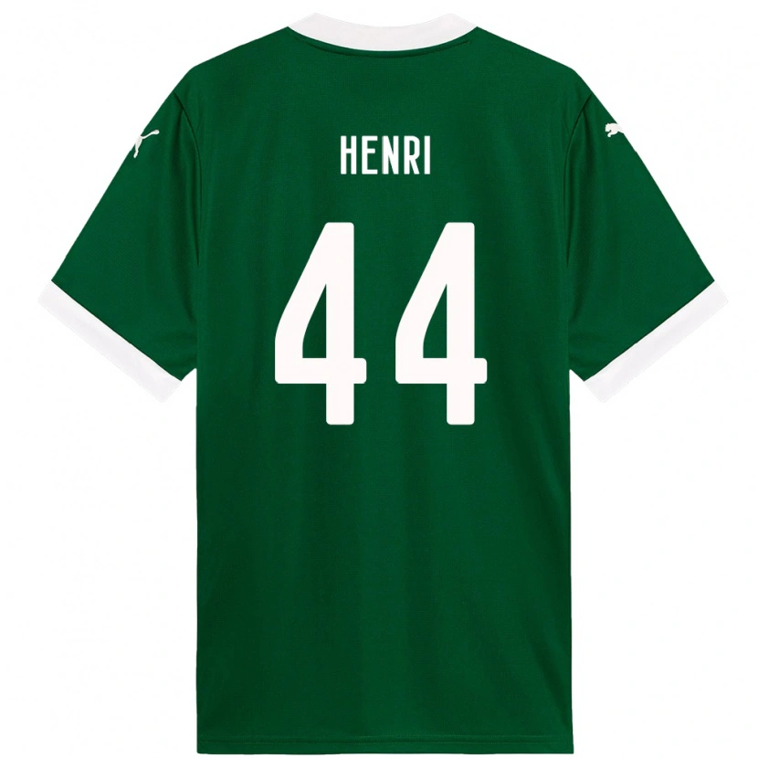 Danxenキッズヘンリ・マリーニョ・ドス・サントス#44グリーン ホワイトホームシャツ2025/26ジャージーユニフォーム