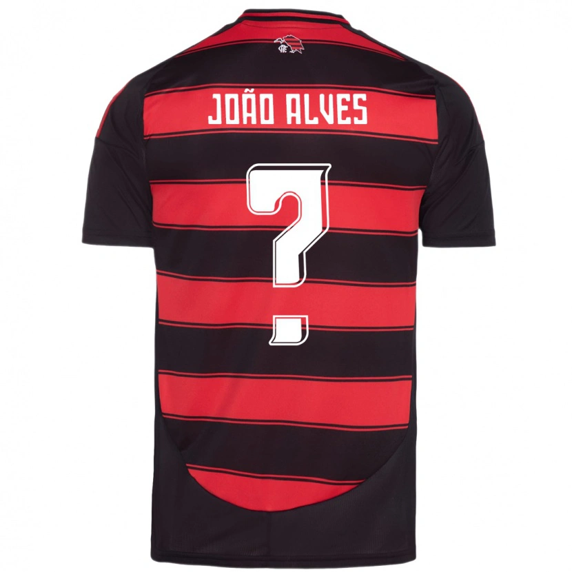 DanxenキッズJoão Alves#0レッド ブラックホームシャツ2025/26ジャージーユニフォーム