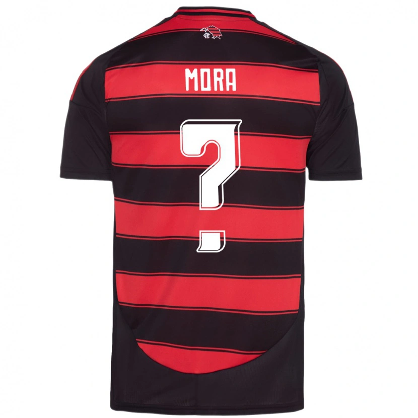 DanxenキッズJorge Mora#0レッド ブラックホームシャツ2025/26ジャージーユニフォーム