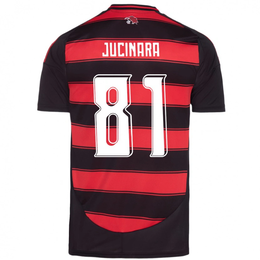 DanxenキッズJucinara#81レッド ブラックホームシャツ2025/26ジャージーユニフォーム