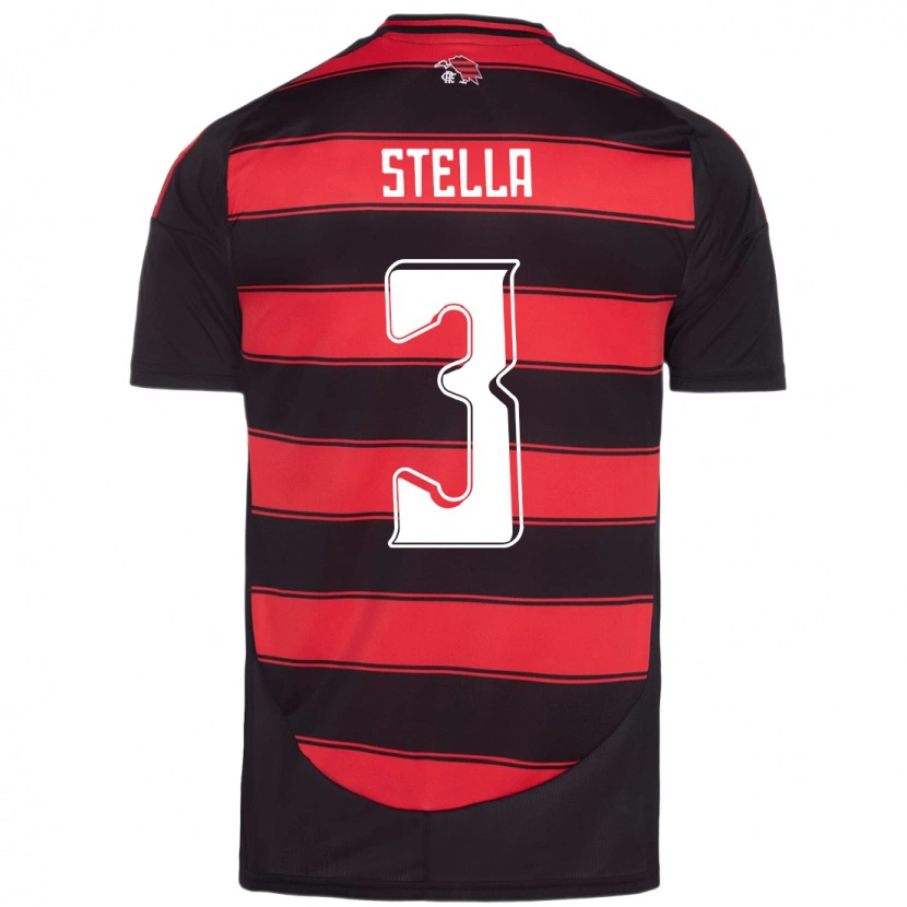 DanxenキッズStella#3レッド ブラックホームシャツ2025/26ジャージーユニフォーム