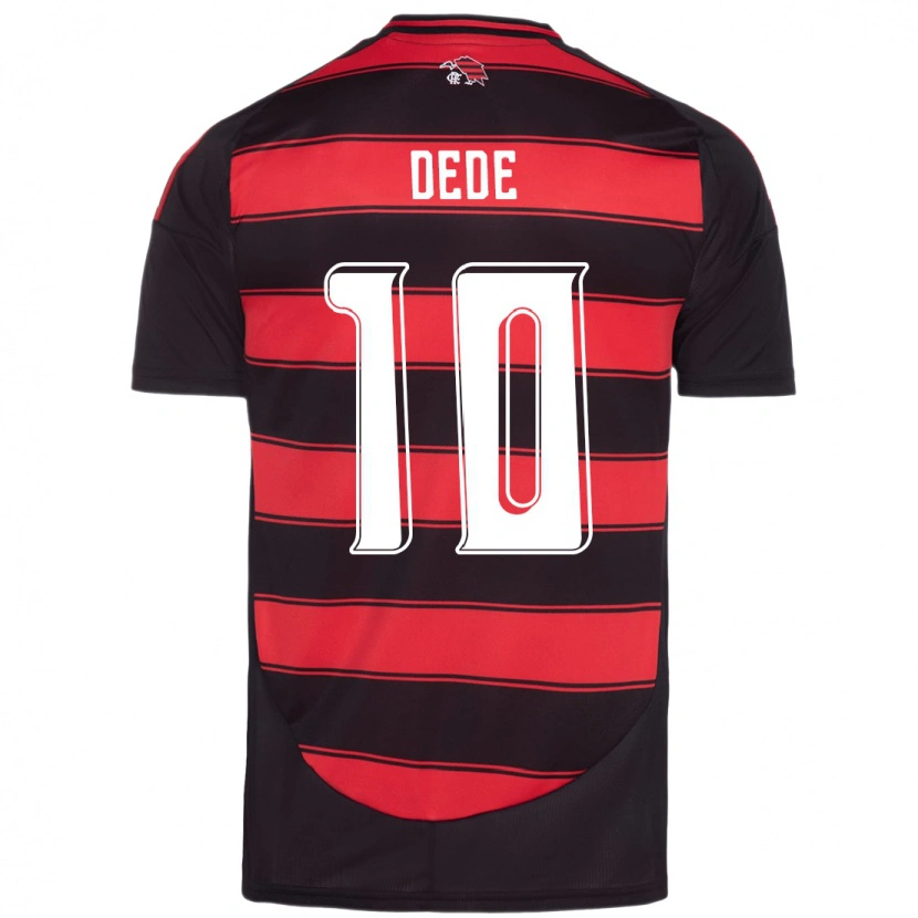 DanxenキッズAndressa Dede#10レッド ブラックホームシャツ2025/26ジャージーユニフォーム