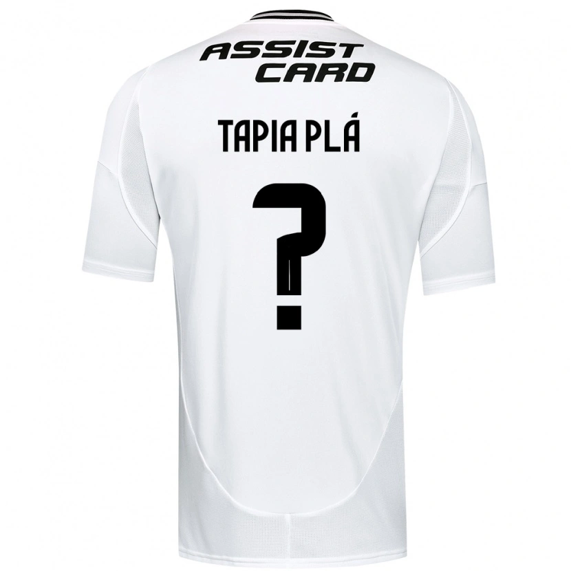 DanxenキッズSantiago Tapia Plá#0ブラック ホワイト イエローホームシャツ2025/26ジャージーユニフォーム