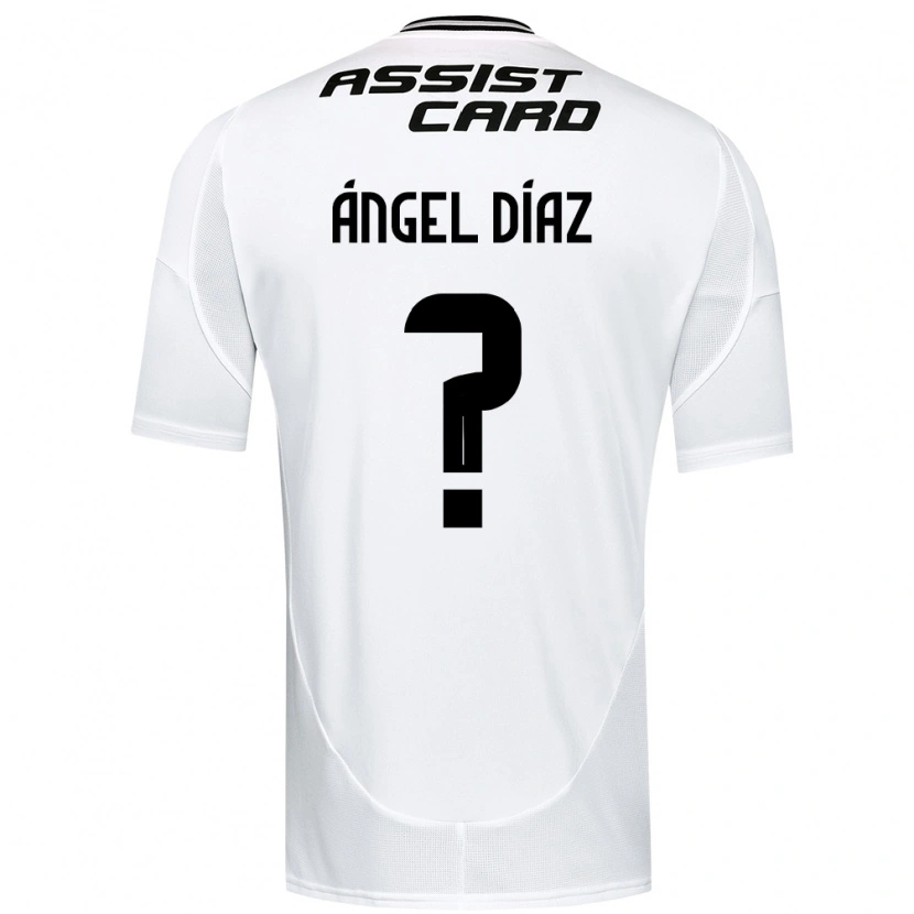 DanxenキッズÁngel Díaz#0ブラック ホワイト イエローホームシャツ2025/26ジャージーユニフォーム