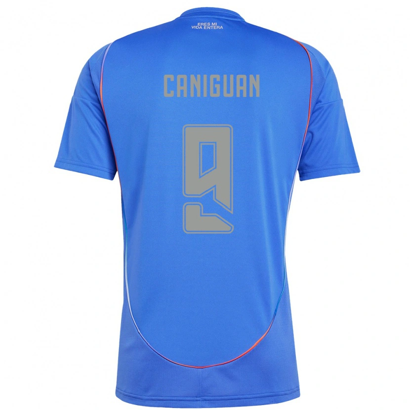 DanxenキッズFranchesca Caniguán#9スカイブルーホームシャツ2025/26ジャージーユニフォーム