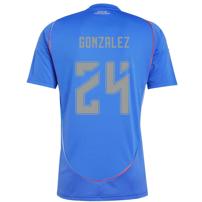 Danxenキッズエマ・ゴンザレス#24スカイブルーホームシャツ2025/26ジャージーユニフォーム