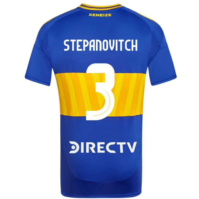 DanxenキッズNicolás Stepanovitch#3ロイヤルブルー イエローホームシャツ2025/26ジャージーユニフォーム