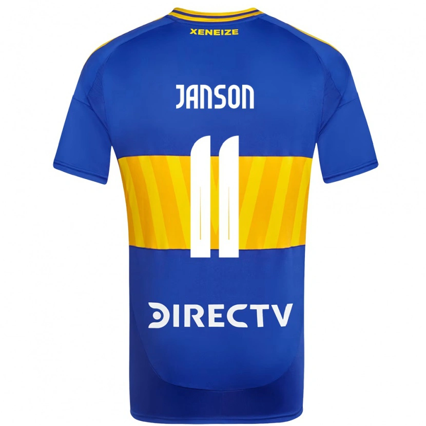 Danxenキッズルーカス・ハンソン#11ロイヤルブルー イエローホームシャツ2025/26ジャージーユニフォーム