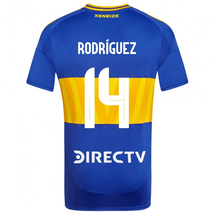 DanxenキッズIsaías Rodríguez#14ロイヤルブルー イエローホームシャツ2025/26ジャージーユニフォーム