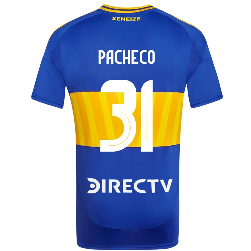 DanxenキッズCostanza Pacheco#31ロイヤルブルー イエローホームシャツ2025/26ジャージーユニフォーム