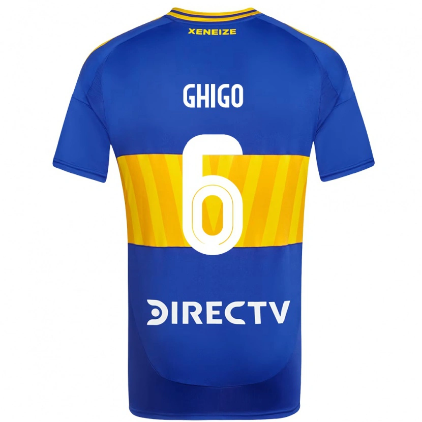 DanxenキッズCecilia Ghigo#6ロイヤルブルー イエローホームシャツ2025/26ジャージーユニフォーム