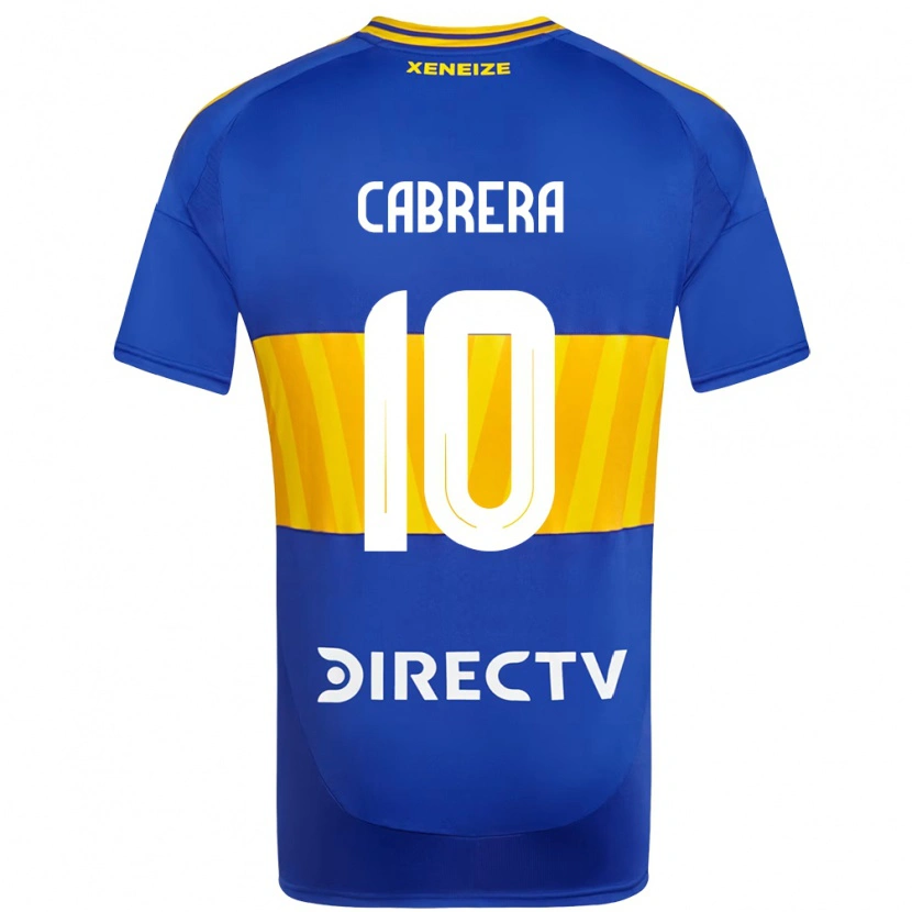 DanxenキッズMicaela Cabrera#10ロイヤルブルー イエローホームシャツ2025/26ジャージーユニフォーム