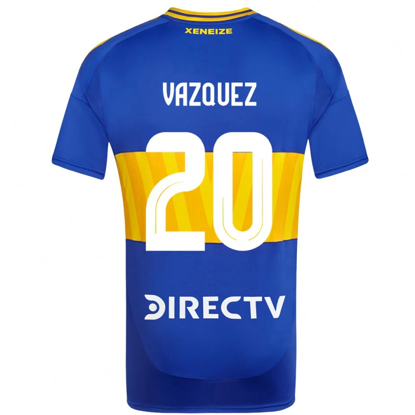 DanxenキッズConstanza Vazquez#20ロイヤルブルー イエローホームシャツ2025/26ジャージーユニフォーム