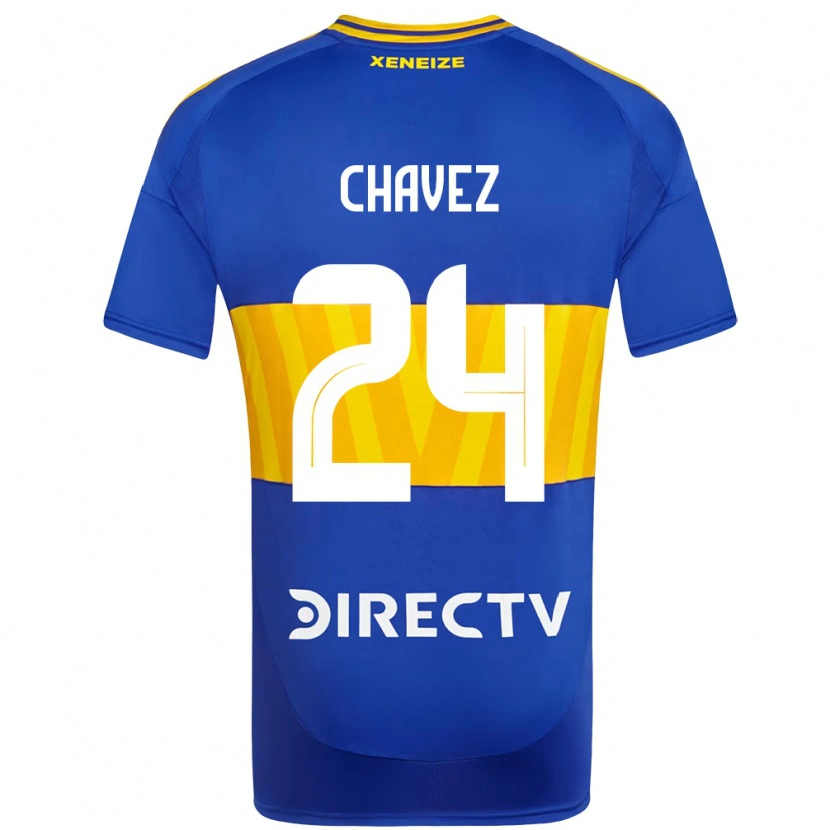 DanxenキッズGabriela Chavez#24ロイヤルブルー イエローホームシャツ2025/26ジャージーユニフォーム