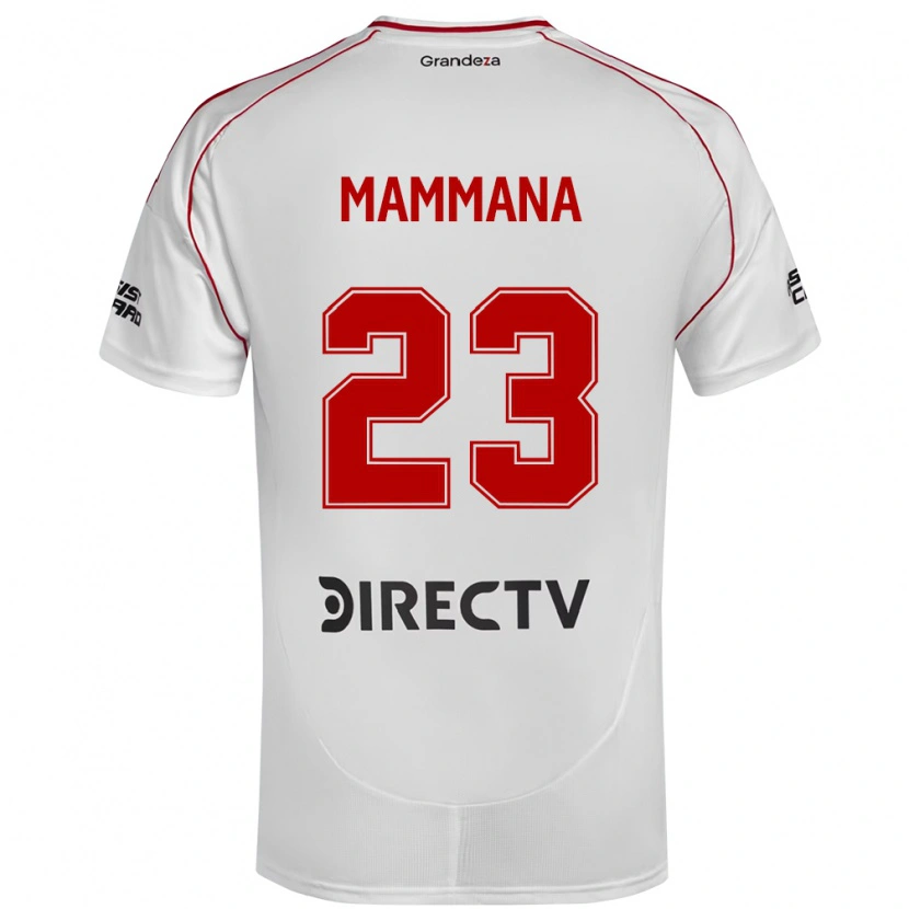 Danxenキッズエマヌエル・マンマナ#23ホワイト レッドホームシャツ2025/26ジャージーユニフォーム