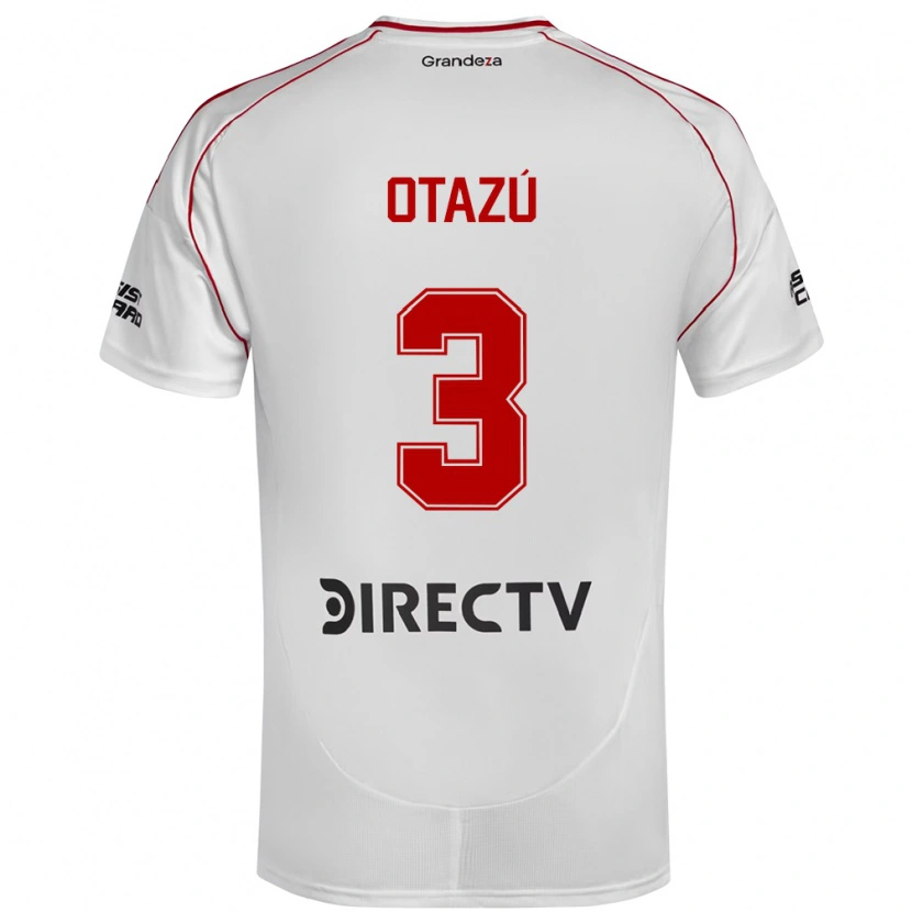 DanxenキッズMilagros Otazú#3ホワイト レッドホームシャツ2025/26ジャージーユニフォーム
