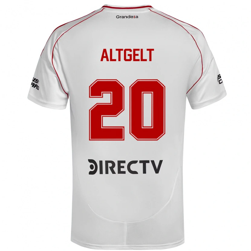 Danxenキッズフランシスカ・アルトゲルト#20ホワイト レッドホームシャツ2025/26ジャージーユニフォーム