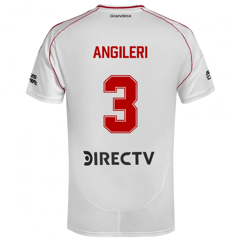 Danxenキッズファブリシオ・アンジレリ#3ホワイト レッドホームシャツ2025/26ジャージーユニフォーム