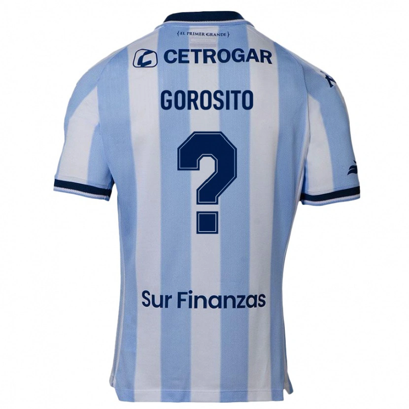 DanxenキッズIvan Gorosito#0スカイブルーホームシャツ2025/26ジャージーユニフォーム