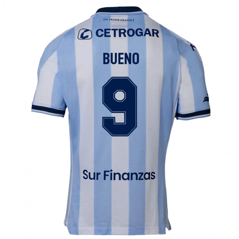 DanxenキッズRocío Bueno#9スカイブルーホームシャツ2025/26ジャージーユニフォーム