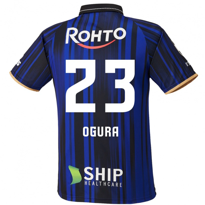 DanxenキッズShimpei Ogura#23ブルー ホワイト ブラックホームシャツ2025/26ジャージーユニフォーム