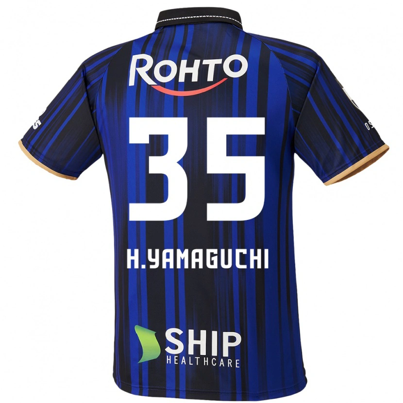 DanxenキッズHaruta Yamaguchi#35ブルー ホワイト ブラックホームシャツ2025/26ジャージーユニフォーム