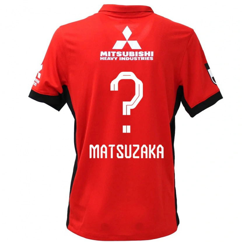 DanxenキッズAoi Matsuzaka#0レッド ホワイトホームシャツ2025/26ジャージーユニフォーム