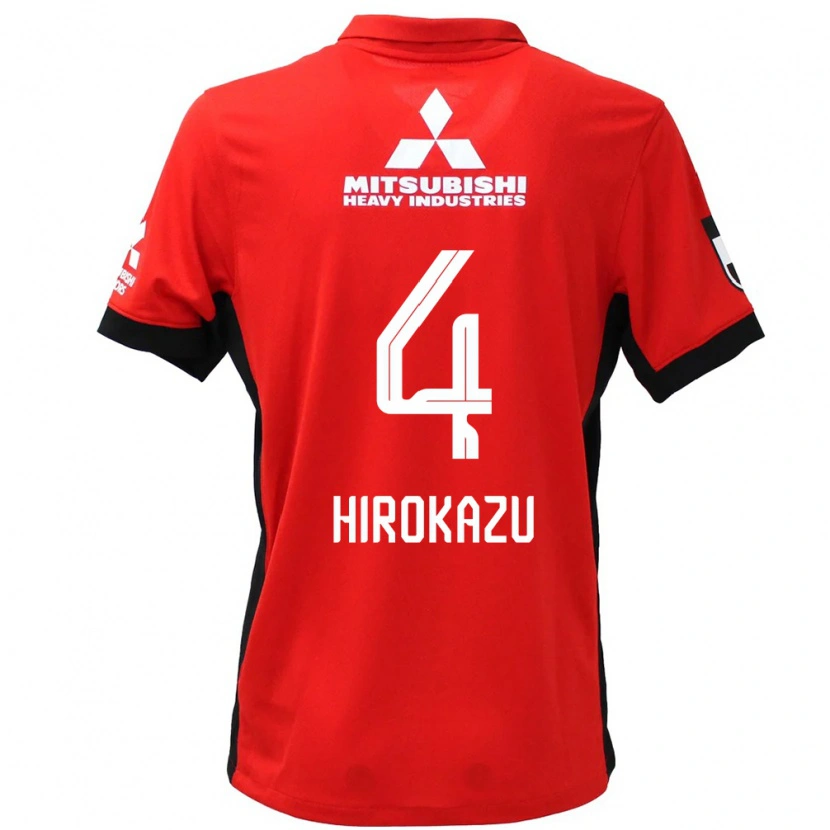 Danxenキッズ石原広教#4レッド ホワイトホームシャツ2025/26ジャージーユニフォーム