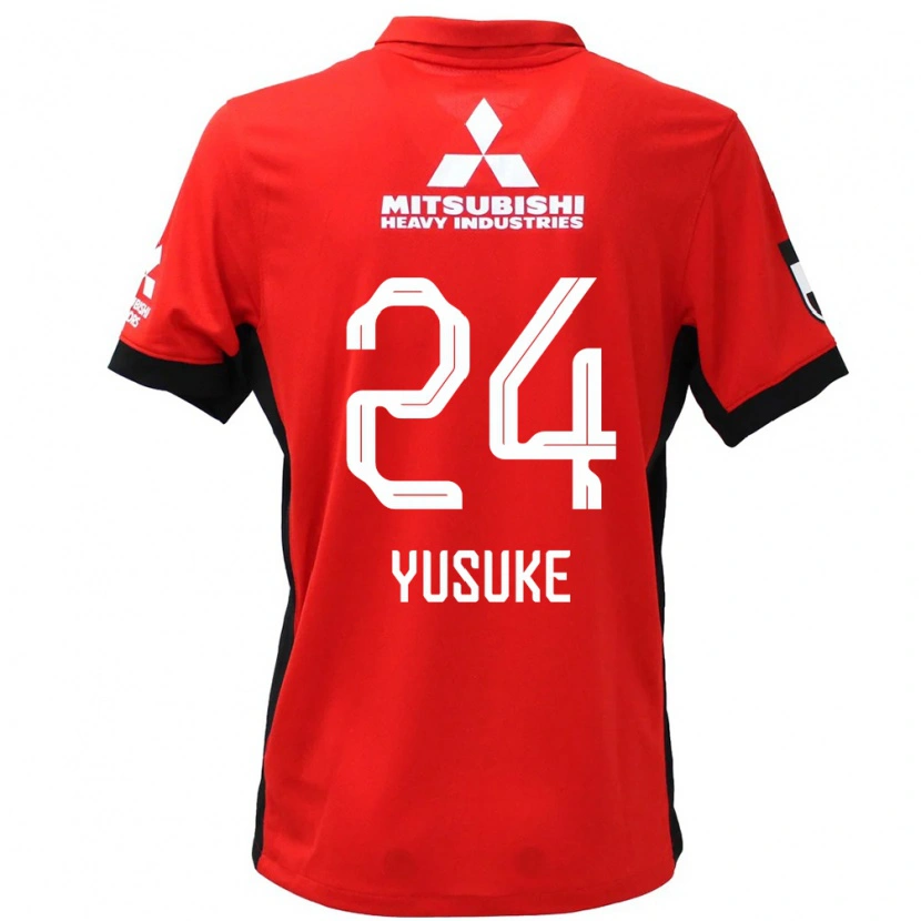 Danxenキッズ松尾佑介#24レッド ホワイトホームシャツ2025/26ジャージーユニフォーム