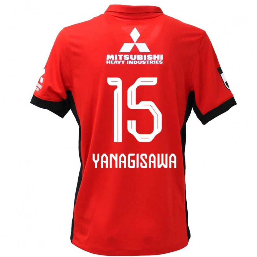 Danxenキッズ柳澤紗希#15レッド ホワイトホームシャツ2025/26ジャージーユニフォーム