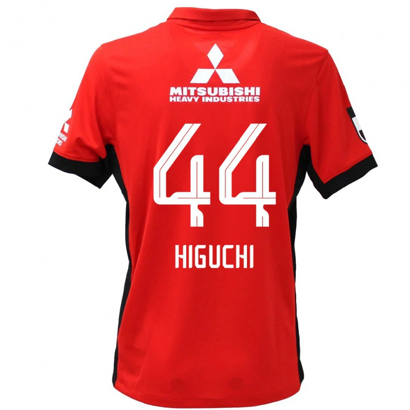 DanxenキッズYota Higuchi#44レッド ホワイトホームシャツ2025/26ジャージーユニフォーム