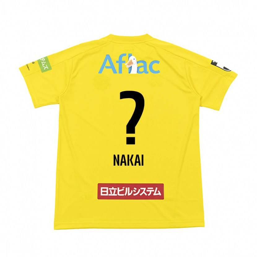 DanxenキッズYamato Nakai#0ブラック イエローホームシャツ2025/26ジャージーユニフォーム